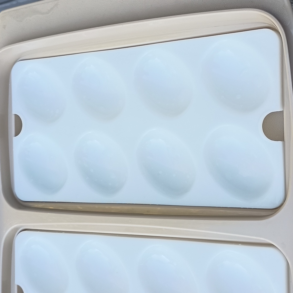 Vintage Tupperware 16 ct deviled eggs container with lid. Some discoloration - Picture 3 of 7